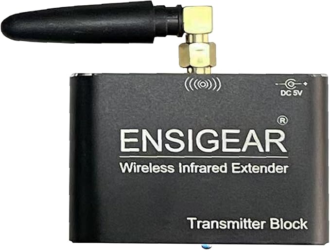 ENSIGEAR Wireless IR Repeater Kit, Infrared Remote Control Extender, Infrared Remote Control Wireless Connection Device. (Transmitter + Receiver)