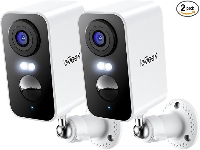 ieGeek Security Cameras Wireless Outdoor 2-Pack, 2K WiFi Surveillance Camera by ieGeek