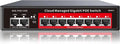 8 Port Gigabit PoE Switch with 2 Gigabit Uplink, 120W Built-in Power, by STEAMEMO