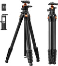 K&F CONCEPT 73" Aluminum Travel Tripod by KFCONCEPT