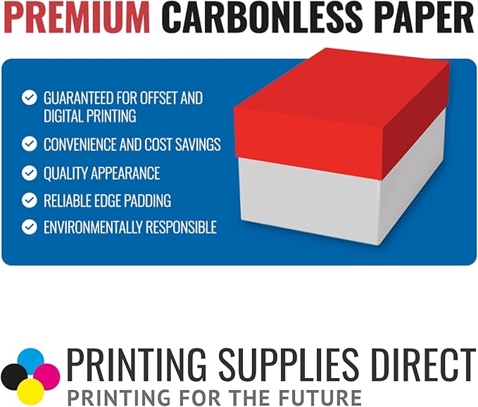Superior 8.5 x 11 Carbonless Paper, 3 Part Reverse (Bright White/Canary/Pink), 1340 Sets (4000 Sheet) I 8 Reams