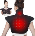 Red Light Therapy for Shoulder and Neck,Near Infrared Light for Body Upper Back,660nm&850nm Wearable Heating Red Light Therapy Pad for Muscle Pain Relief, Suitable for Home and Office Use,Black