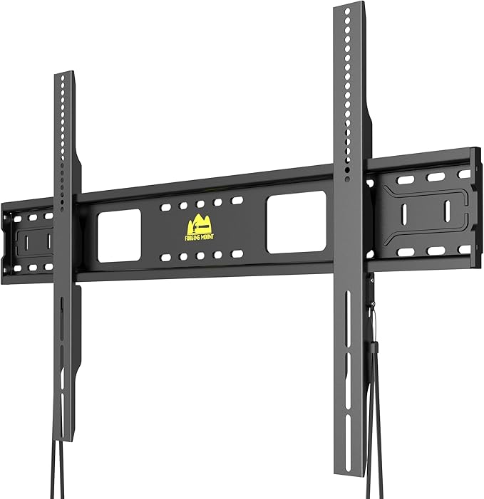 FORGING MOUNT Heavy Duty Fixed TV Wall Mount Holds up to 275Lbs for 55-120 inch TVs 3-Stud Low Profile TV Mount Ultra Slim Universal Bracket Fits 16"/18"/24" Studs MAX VESA 900x600mm- Easy DIY Install