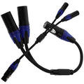 2pcs 2pcs Braided Audio Splitter Cable Male to Dual Female Microphone Accessory Wire with Copper for Stable Signal Transmission and Use