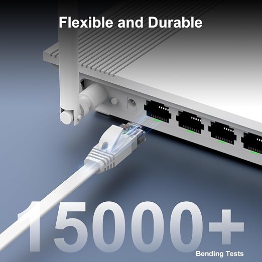Cat 6 Ethernet Cable 10 ft Flat Internet Network Cables - Image 6