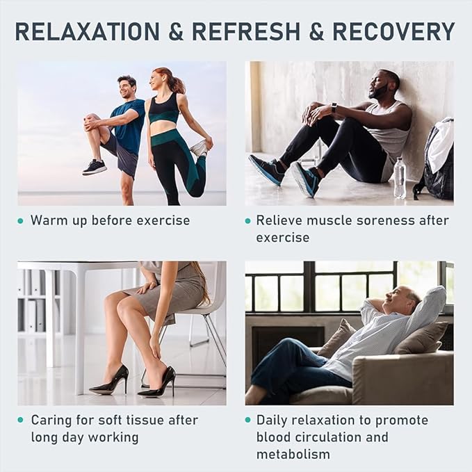 Heyelax Leg Compression Massager for Circulation and Pain Relief FSA, Recovery Boots Sleeve for Fast Therapy, Cordless Leg Massager with Heat as Ideal Gifts for Men Women (Large1-Pack)