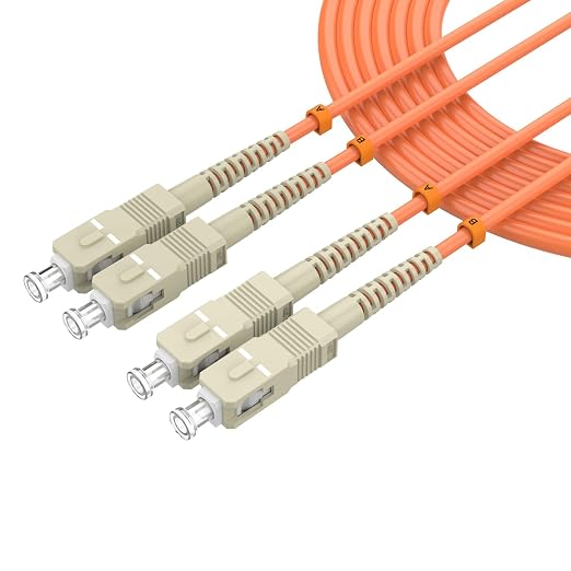 OM1 Fiber Patch Cable for Fiber Optic Transceiver, SC/UPC to SC/UPC, 6M/19.6FT by lidkew