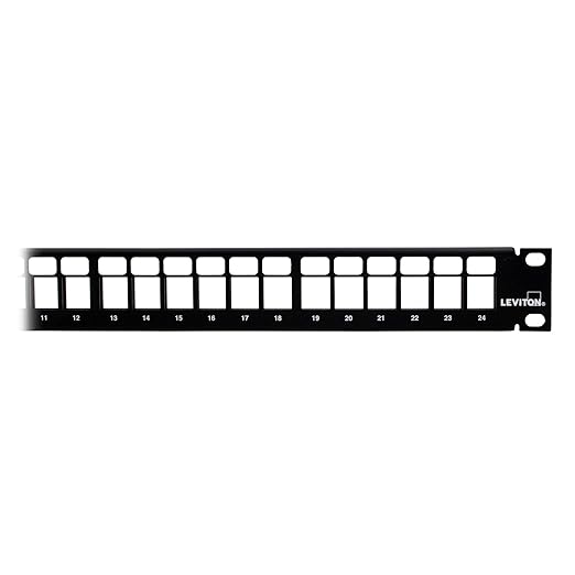 Leviton 49255-H24 QuickPort Patch Panel, Cable Management Bar Included - Image 2