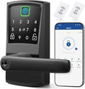 Keypad Smart Door Lock with Handle, Fingerprint Keyless Entry Digital Lock by Nyboer