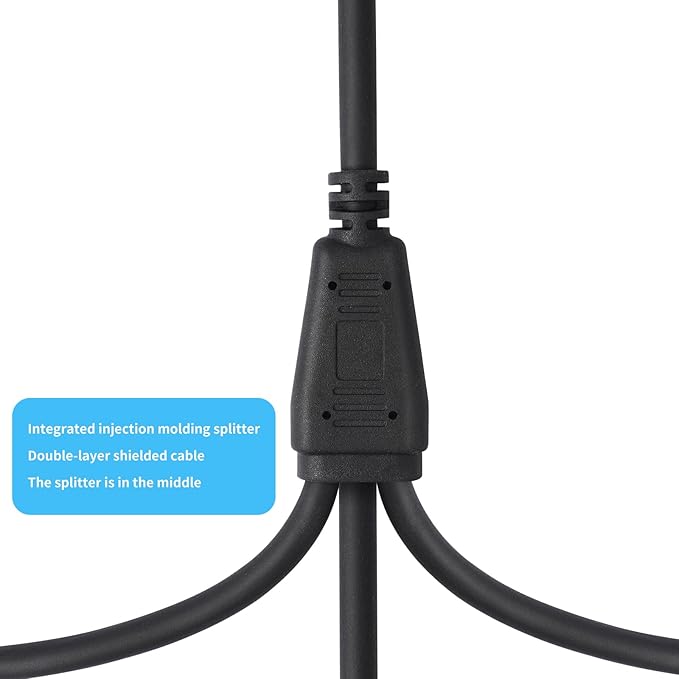 SiYear XLR Splitter Cable 3 Way - 1 XLR Female to 3 Male Patch Y Cable Balanced Microphone Splitter 3 in 1 Cord Audio Adapter (60cm/2FT)