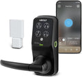 Lockly Secure Pro Smart Lock Wi-Fi, Keyless Entry Digital Keypad Door Lock, 3D Biometric Fingerprint Sensor Front Door Lock with Handle, Voice Control & Auto Lock - Latch Edition