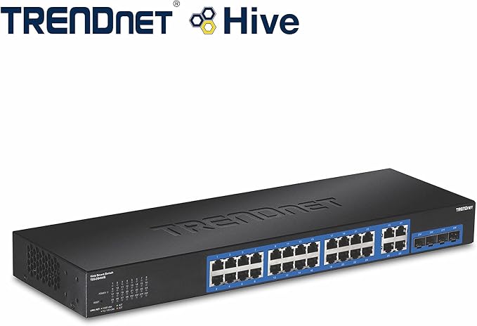 TRENDnet 28-Port Gigabit Web Smart Switch, 24 x Gigabit Ports, 4 x Shared - Image 4