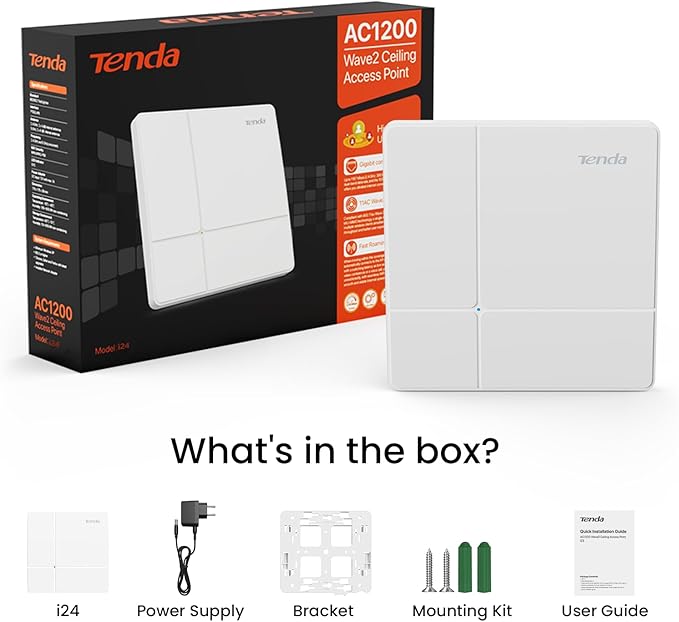 Tenda AC1200 WiFi Access Point | Dual-Band Gigabit Wireless Access Point - Image 7