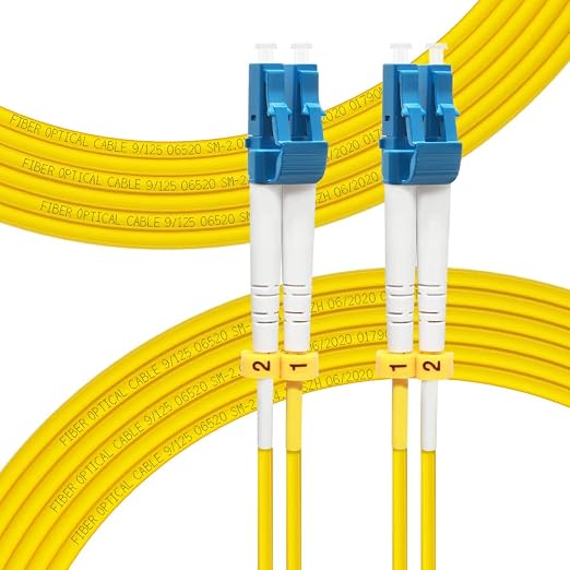 FLYPROFiber- 15M OS2 LC to LC Fiber Patch Cable | Length Options: 0.2m-200m by FLYPROFiber