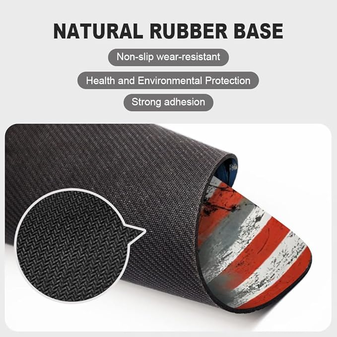 Golf Flag Square Mouse pad, Texture, Waterproof, Anti Slip Rubber Base, Computer Mouse pad, Laptop Mouse pad