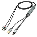 Adoreen Unidirectional 2 RCA Input to SPDIF/Toslink Output Optical Adapter Cable 4 Ft, Analog to Digital Audio Converter, 48Khz/96Khz for Turntable CD DVD to Soundbar TV Home Theater System