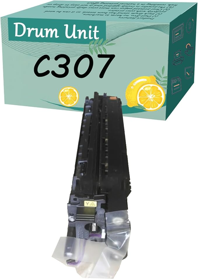 FNTSMA C307 307 Drum Unit Compatible Replacement for Ricoh MP C306 C307 C406 C407 Printer Yellow