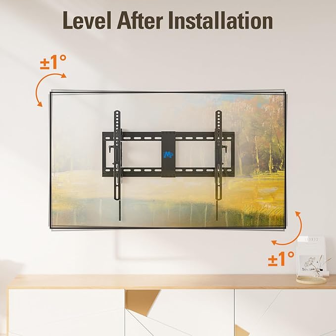 Mounting Dream UL Listed Advanced Tilt TV Wall Mount for Most 42-90 Inch TVs, TV Bracket with Full Tilt Extension up to 7", Fits 16", 18", 24" Studs, Max VESA 600x400mm and 120LBS MD2104