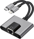 2 in 1 Lightning and Type C to RJ45 Ethernet Adapter Network Adapter, by Unknown