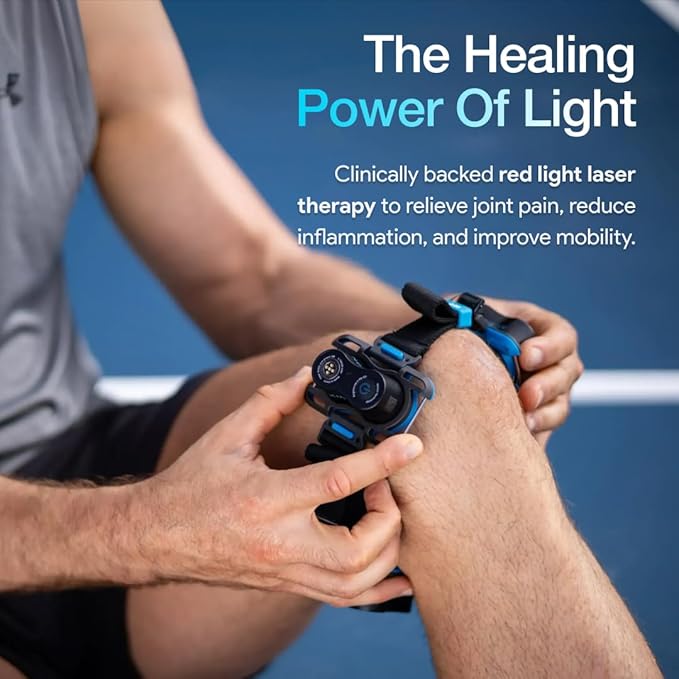 Kineon Move+ Pro Red Light Therapy Wrap – LED Light Therapy for Targeted Muscle Recovery, Inflammation, Joint Health & Mobility - Portable & Hands-Free Infrared Light Therapy for Body