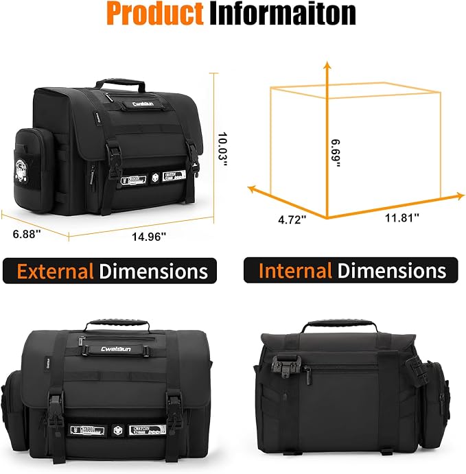 Cwatcun Camera Sling Bag, Waterproof Multifunction Photography Tactica Camera - Image 8