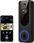 VanaOrbi 1080p WiFi Video Doorbell Camera Wireless, Battery Powered, AI Human and Motion Detection, 2 Way Talk, Night Vision, Cloud Storage, 2.4G WiFi Only, Indoor/Outdoor Surveillance