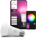 Philips Hue Smart LED A19 Bulb 1-Pack, White & Color Ambiance, E26 Base, 7.2W, Full Spectrum Light 1000K-20000K, 810 Lumens, Dimmable, Works with Alexa, Google, & Apple Home
