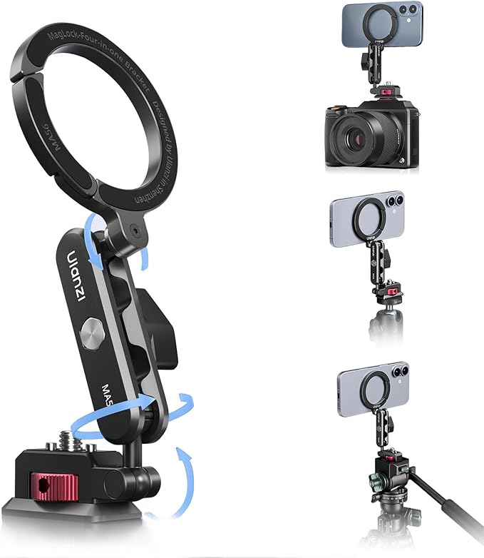 ULANZI Aluminum Magnetic Phone Tripod Mount, MA56 Camera Phone Mount w 1/4'' by ulanzi
