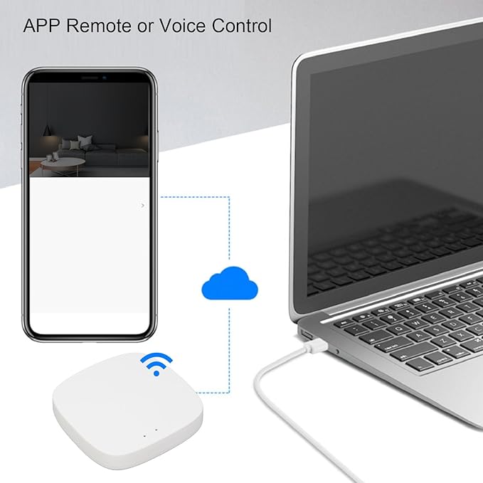 TOOLSGO For Zigbee Smart Gateway for Tuya APP Remote and Voice Control Wireless Multi Mode Gateway Device for Intelligent Appliances