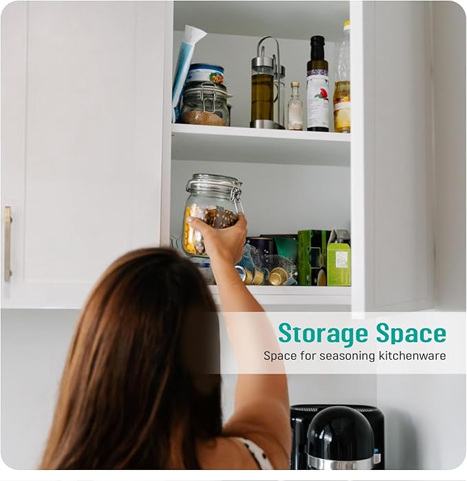 Wall Kitchen Cabinets, RTA Cabinets, White Shaker Cabinet, Wall Mounted, RTA Upper Cabinet, Modern for Kitchen and Bathroom with Door, 2 Adujustable Shelves (White, 18" W x 30" H x 12" D)
