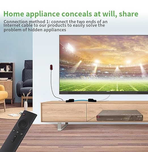 SZBJ IR Infrared Kit Home Appliance Audio andvideo Sharing Device Component Video and Audio Extender Over Cat5/6/7 Ethernet Cable NU101-2AV