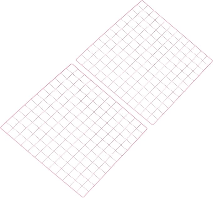 PATIKIL 24"x24" Wire Grid Panel, 2 Pack Board Photo Pictures Memo Display Grid Panels Hanging Organizer Wall Decorative Panel for Home Office Wedding, Pink
