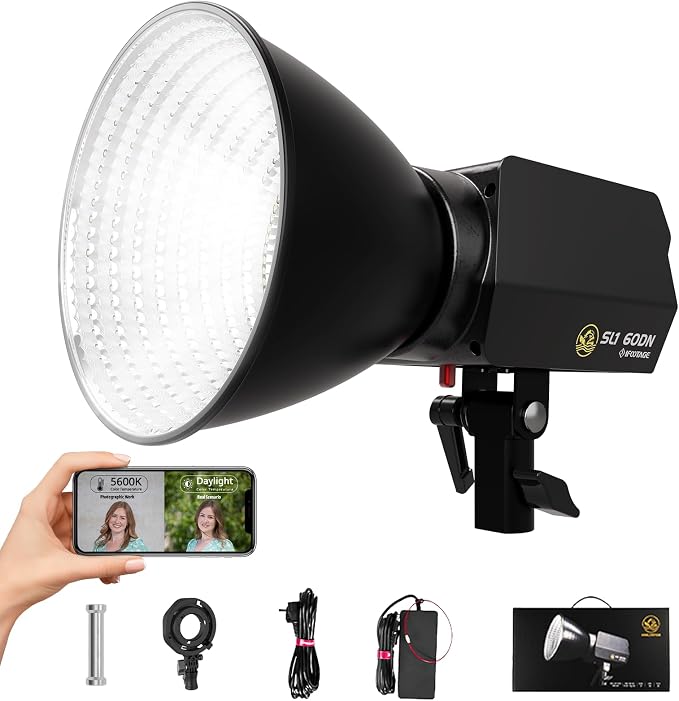 IFOOTAGE LED Video Light SL1 60DN, 5600K Daylight Photography Lighting by IFOOTAGE