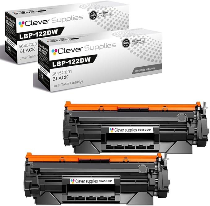 CS Replacement Compatible with Canon LBP 122DW Toner Cartridge 5645C001 to use with MF273DW LBP-122DW MF275DW (Black, 2-Pack)