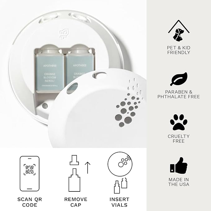 Pura Smart Home Plug-in Diffuser Refills by Apotheke, (Canvas) - Pura Fragrance Refills - Long-Lasting Aromatherapy Air Freshener Fragrance Products with Perfume-Grade Essential Oils