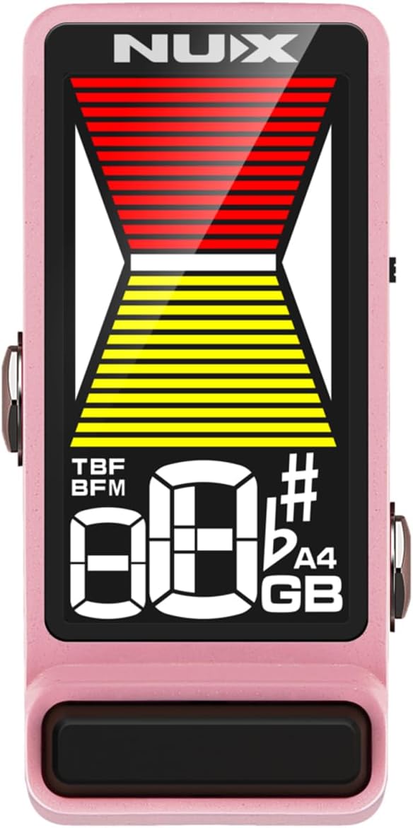 NUX NTU-3 MKII Pedal Tuner Flow Tune for Chromatic, Guitar, Bass, Large LCD Display,TB/BB Monitor Modes, Fits Any Board, Display Modes,Strobo Mode, Arrow Mode 1, Arrow Mode 2