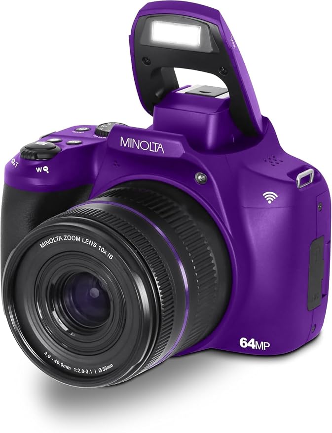Minolta 64MP Digital Camera – 10x Optical Zoom, 4K Ultra HD Video, Macro - Image 8