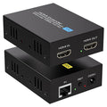 PVBCTCSID 400ft HDMI Extender Over Cat5e/6 1080P HDMI Monitor Extender Over Single Ethernet Up to 120m with Loop Output and Automatic EDID Functions