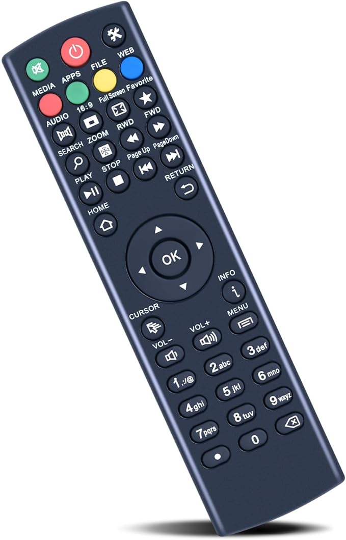ZWP K3 Universal Replacement Remote Control for Super Box S1, S2, S3, S4, S5 Pro,S5,S6 Max,S6 Ultra, and Octastream Q1,Elite II,MAX IV,Elite Max, and MagaBox, for Mars box remote（Whitout “TV ”Buttons）