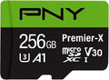 PNY 256GB Premier-X Class 10 U3 V30 microSDXC Flash Memory Card by PNY
