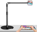 elitehood Heavy Duty Aluminum Overhead Phone Stand, 15 in Long Arm iPhone Holder by Builtyourelitelive