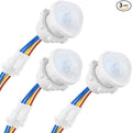 3-Pack Motion Sensor Light Switch, PIR Infrared Sensor, 30S Time Delay by Qtcial