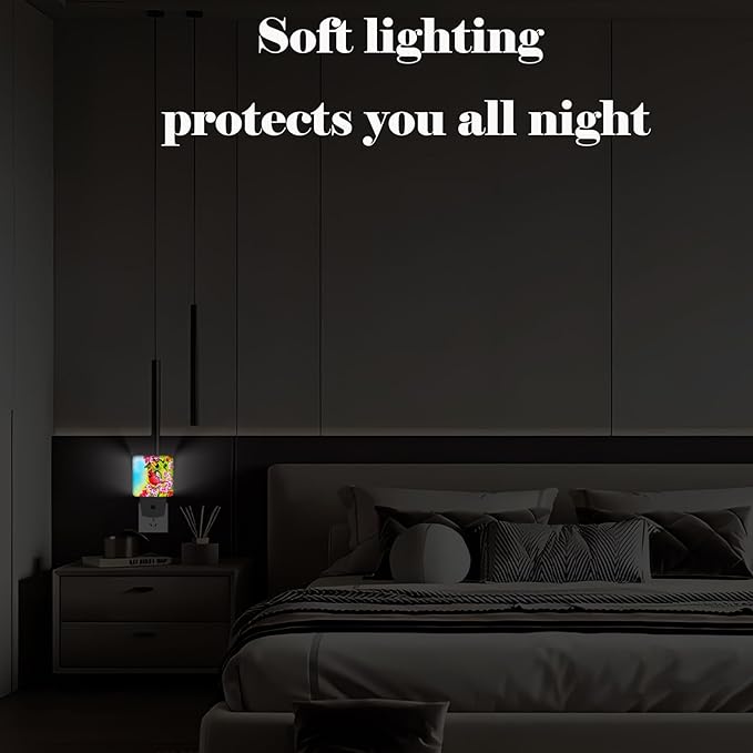 FSHVQKD Red Cardinal Night Light,Plug-in Night Lights with Dusk to Dawn Sensor for Stairway,Hallway,Bedroom Sleep Friendly Ideal for Women/Girls/Boys Gift,0.5w
