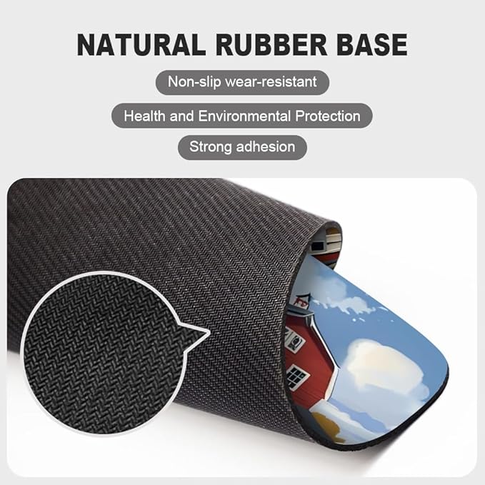Beach House Square Mouse pad, Texture, Waterproof, Anti Slip Rubber Base, Computer Mouse pad, Laptop Mouse pad