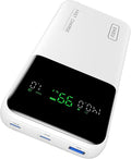 INIU 140W Power Bank, 25000mAh High Capacity Laptop & Phone Portable Charger, Fast Charging Flight Cruise Ship Family Essentials Traveling Powerbank for College Student Traveler Teen Boys Girls, White