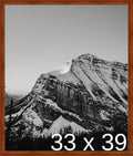 Frame It Easy 33 x 39 Russet Wood Frame (Derby)