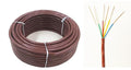 eastwire 18/6 25ft Thermostat Doorbell HAVC Heating Control Cable Wire, 100% Solid Copper Conductors CL2 ETL Listed, UV Resistant RoHS for Indoor/Outdoor Low Voltage Applications Use Brown
