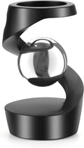 Kinetic Desk Toys, Metal Fidget Toys for Office, Adults & Kids, Optical Illusion Toys, Black Silver