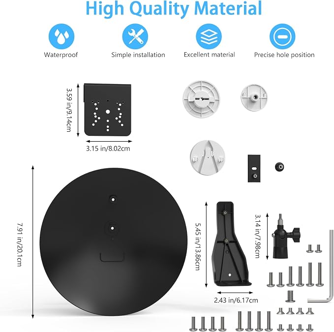 Sun Rain Shade Cover with Gutter Mount WYZE Cam Pan V1/V2/V3/V4/Duo Cam Pan - Image 4