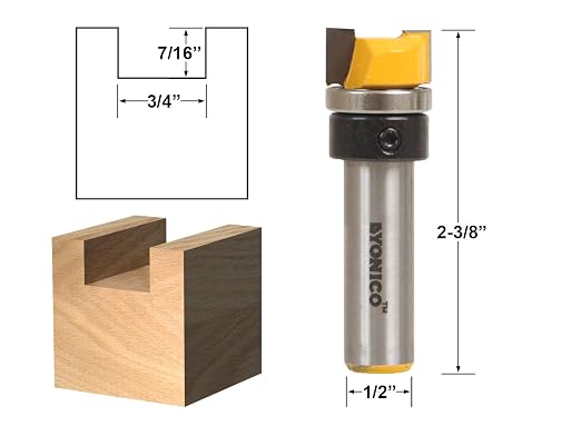 YONICO Router Bits Pattern Bit Flush Trim 3/4-Inch Diameter 1/2-Inch Shank 14170 - Image 2